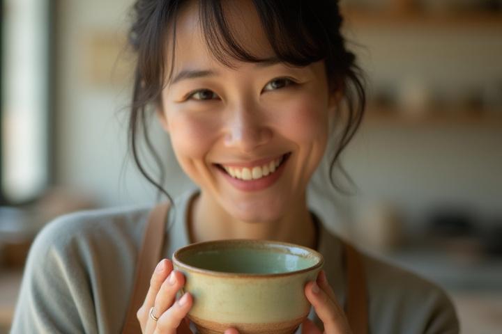 生徒のサトウと彼女が作った美しい抹茶碗